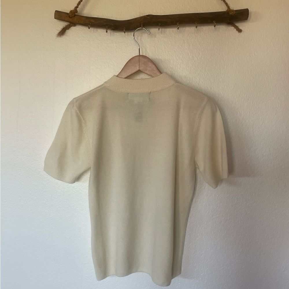 Cream half sleeve sweater - Picture 3 of 3